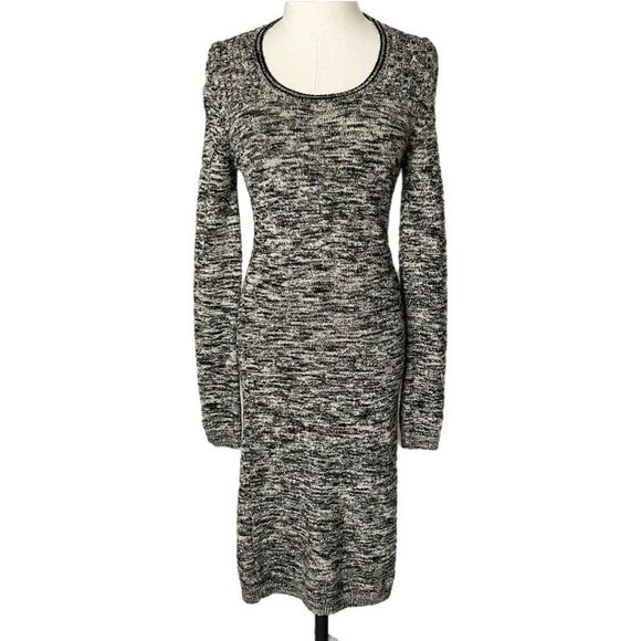 Isabel Marant Etoile Elsa Sweater Dress Monochrome Wool Blend Size 40 FR 8 US - Picture 1 of 6